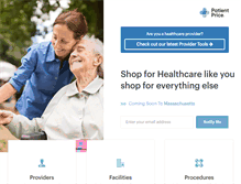 Tablet Screenshot of patientprice.com